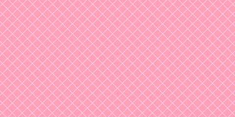 Crispy pink sweet waffles or cone texture, seamless pattern, banner background.Eps10