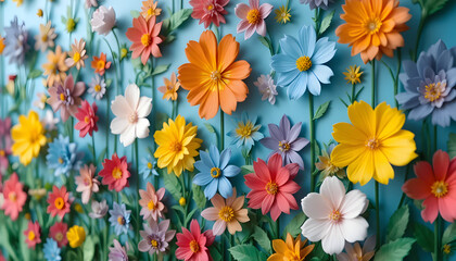 Floral ornament seamless flourish pattern with flowing leaves, flowers and tendrils in a geometric vintage royal style, elegant vector motif ideal for interior wallpaper, borders, classic decorative b