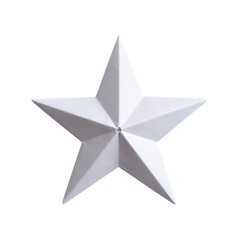 Obraz premium White Origami Five-Pointed Star