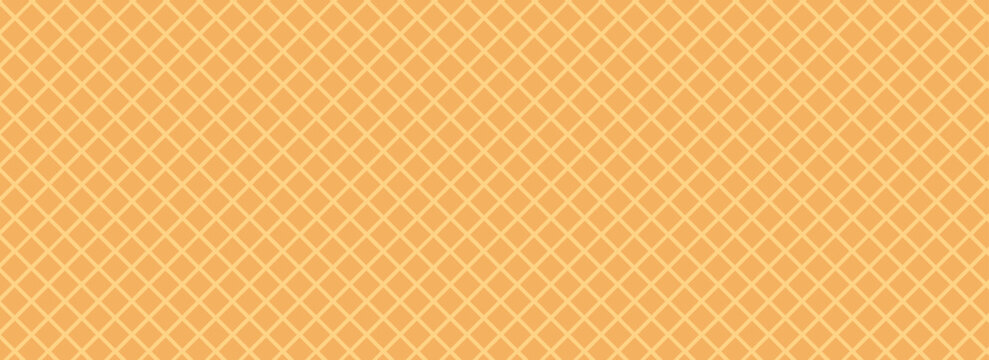 Seamless background pattern texture wafer waffle. Ice cream cone vector texture.Eps10