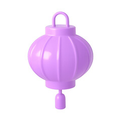 Obraz premium PNG Purple lantern festive decoration illustration.