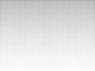 Gradient Halftone Pattern Background with Small Black Dots on White