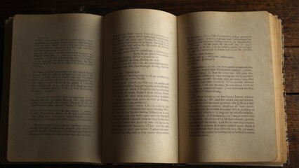 Obraz premium Open book with softly blurred pages.