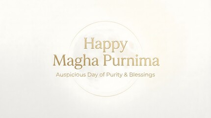 Happy Magha Purnima celebration with auspicious message