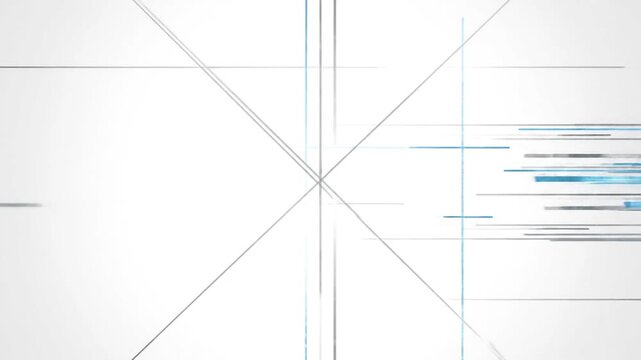 Abstract lines and grids animating with a clean and futuristic aesthetic for digital content