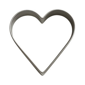 PNG Metal heart-shaped cookie cutter