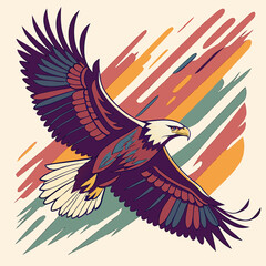 Obraz premium american eagle with american flag