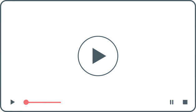 Video Player Interface with Play Button