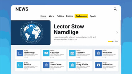 News Website Homepage