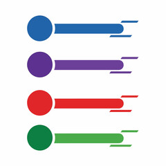 Fototapeta premium Colorful Bullet Points