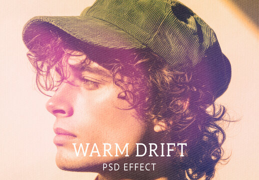 Warm Drift PSD Photo Effect