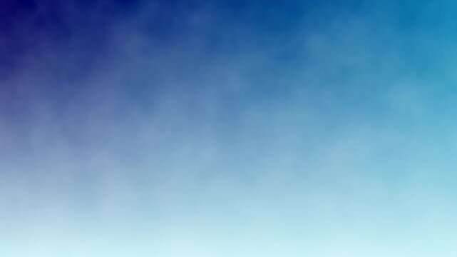 A serene seamless loop of slow-motion abstract smoke or atmospheric haze, blending soft gradients from deep indigo to pale sky blue. The gentle, drifting motion mimics organic mist or liquid light, cr