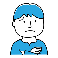 Fototapeta premium 困っている若い男性