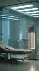 Medical equipment for varicose vein therapy in modern clinic setting