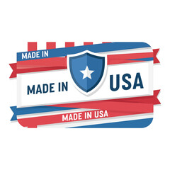 Fototapeta premium Made in USA Badge Vector