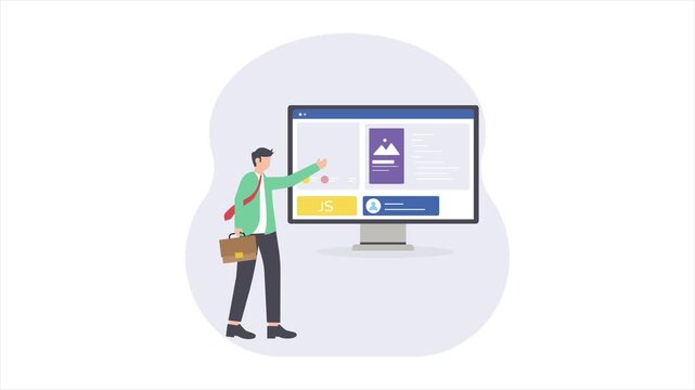 Web Server 2D Animation MP4 File 