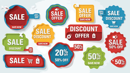 Sale Discount Labels Collection