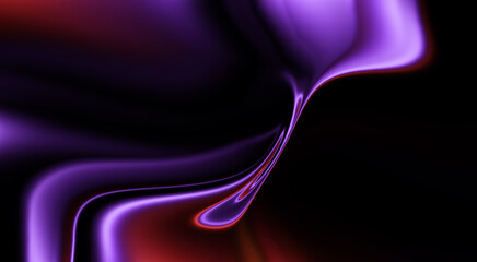 Dark purple and red fluid abstract background. Vibrant liquid shapes with glossy finish and glowing highlights for modern digital posters and web banners.