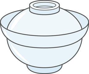 蓋つき丼ぶりのアイコン