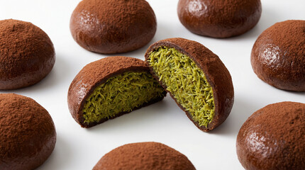 Dubai Style Chewy Chocolate Cookie With Pistachio Filling