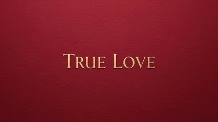 Elegant expression of true love for valentine's day