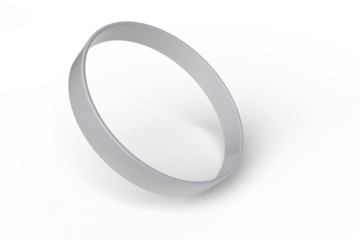 Blank white silicone wristbands mockups isolated on background. Empty event wrist bands plastic event bracelet for festival access, admission control, hand entrance event, wristlet, concert armlet