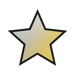PNG Glossy golden star illustration.