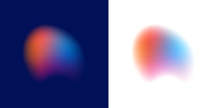 Abstract liquid gradient circle displays neon colors with velvet blot pattern, splashing drops, compact form, solid shape. Photon glare shimmer appears. Vector png banner mark.