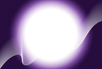 Abstract vibrant purple energy orb with ethereal glowing waves on dark background