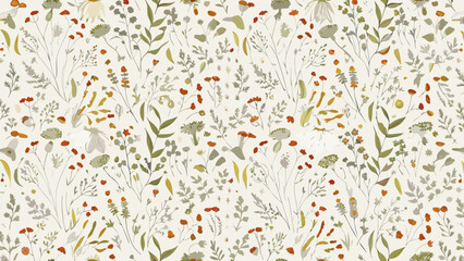 seamless pattern with flowers