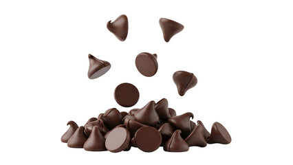 Chocolate Shells and Cones on Black Background brown