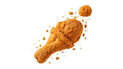 Closeup of Golden Brown Whisk with Crumbs on Black Background