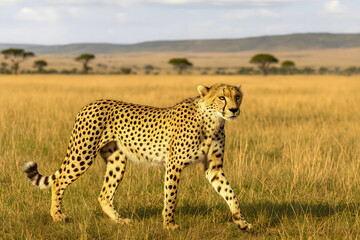 cheetah in serengeti national park