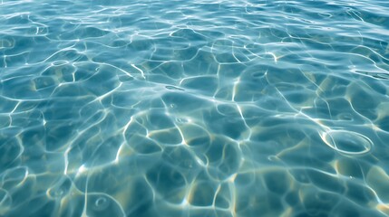Fototapeta premium Calm ocean water with sunlight reflections on surface