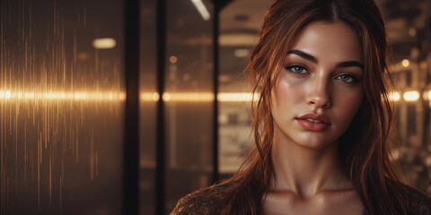 Glowing, fluid metallic streams interspersed with data patterns, symbolizing the seamless integration of technology and business.