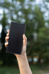 Young american isolated pro businessman smart attire digital social office using technology computer, pointing finger your photo image mockup portrait person social media information isolation girl.