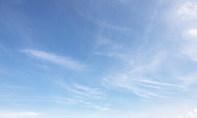 Bright blue sky wide White soft Cloud background texture: Cyan Clear Summer Day Light Gradients winter cloudy Nature Beauty texture, Horizon air in summer abstract gradient clam sunlight spring View.