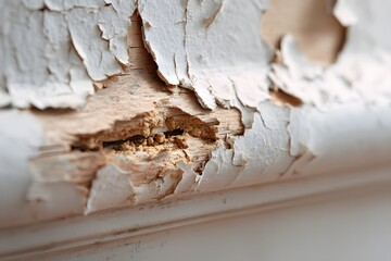 Hidden Termite Damage Under Peeling Paint
