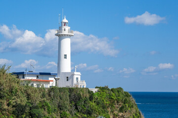 八幡さん公園から眺める大王埼灯台