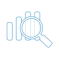 black and white Analysis vector icon