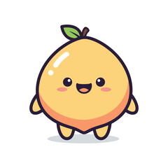 Obraz premium Adorable Cartoon Orange Character Illustration