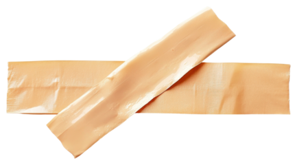 PNG Adhesive strip strips pieces beige.