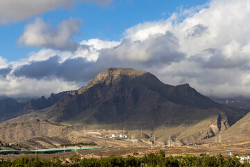 Mount Roque del Conde. View of the volcano. Tenerife, Canary Islands.