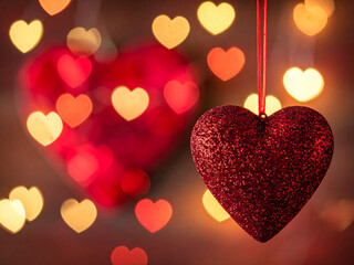 red heart background