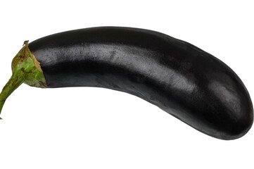 Fresh Eggplant on White Background