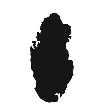 Black silhouette of Grenada island map