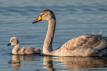 canada goose swimming