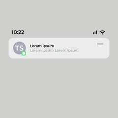 Fototapeta premium Push notifications icons. Message bubble icons. Smartphone. Flat style. Vector icons.