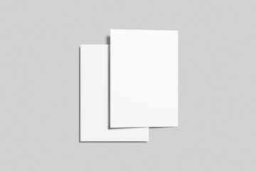 Realistic Postcard Blank Mockup
