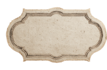 PNG Vintage ornate paper label